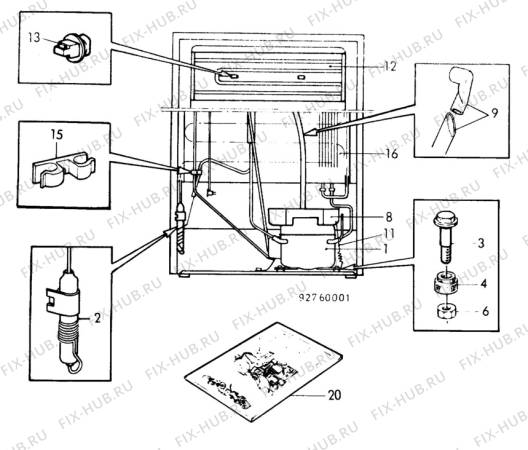 Взрыв-схема холодильника Elektra KS3470 - Схема узла C10 Cold, users manual